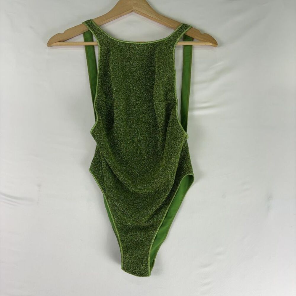 Oseree Green Sparkle One-Piece Swimsuit